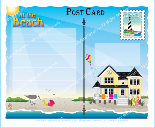 Beach Postcard Set