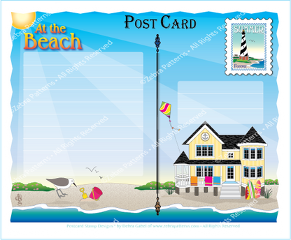 Beach Postcard Set