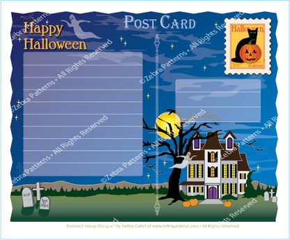 Halloween Postcard Kit